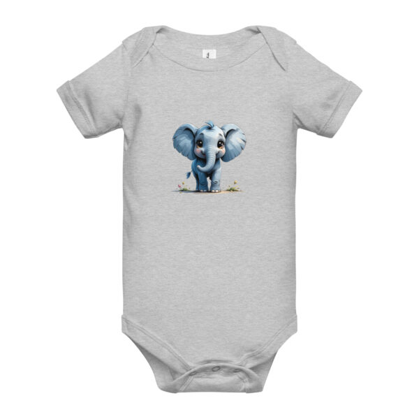 Kurzärmliger Baby-Einteiler Baby Elefant 1