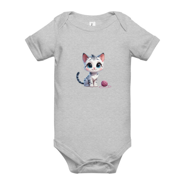 Kurzärmliger Baby-Einteiler Baby Katze 1