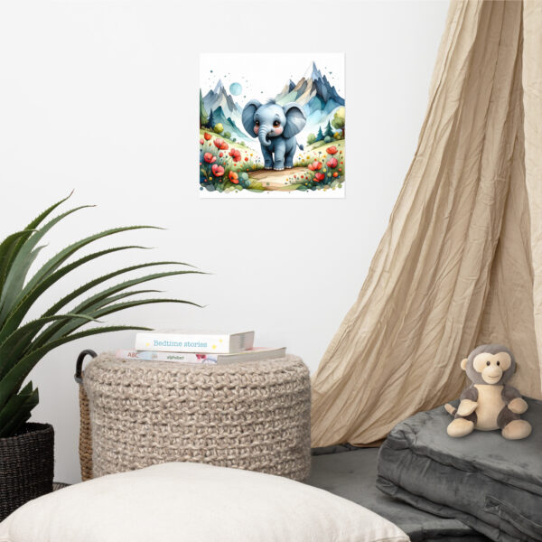Poster Baby Elefant 2 - Image 2