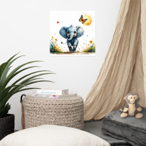 Poster Baby Elefant 1