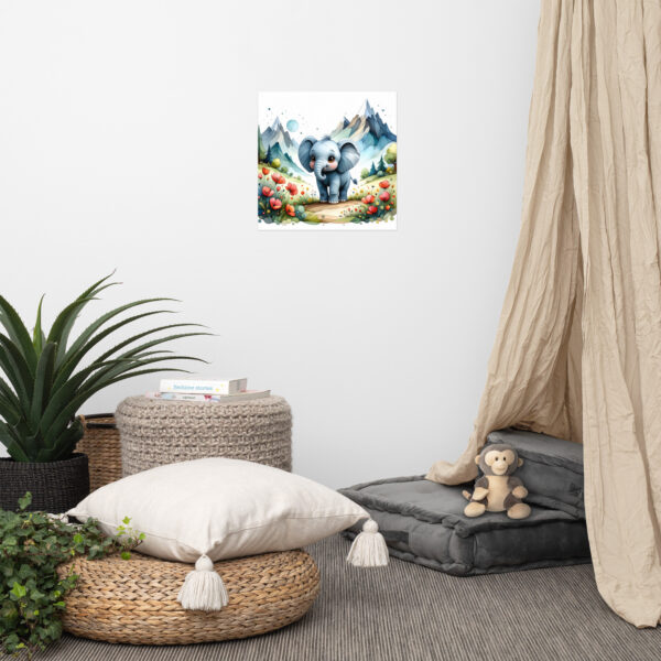 Poster Baby Elefant 2 - Image 3
