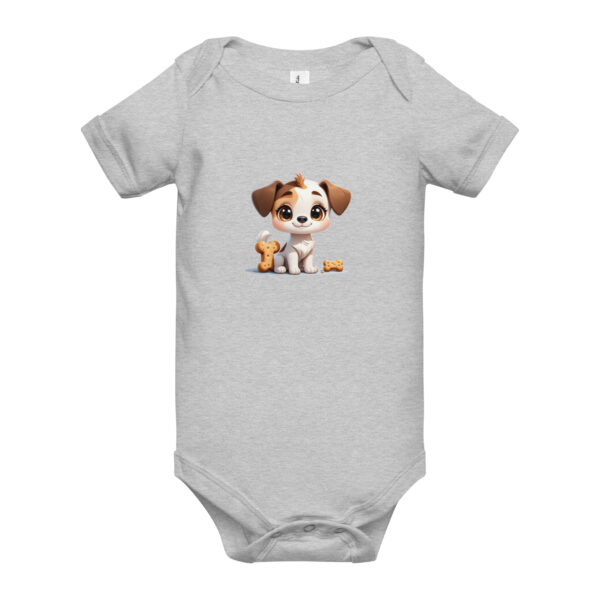 Kurzärmliger Baby-Einteiler Baby Hund 1